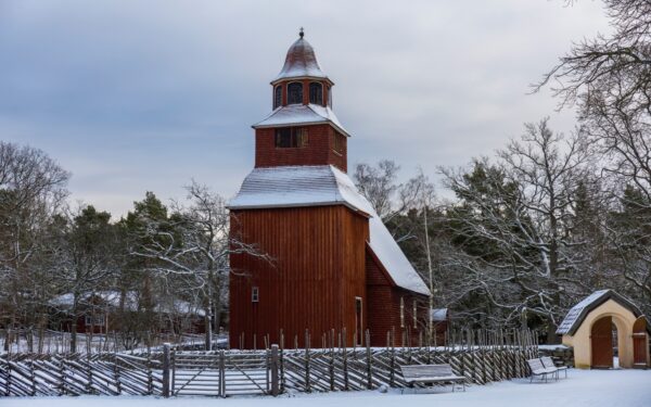 Seglora kyrka på Skansen Foto: Jonathan Lundkvist