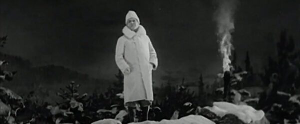 Anders de Wahl läser dikten Nyårsklockan på Skansen år1930